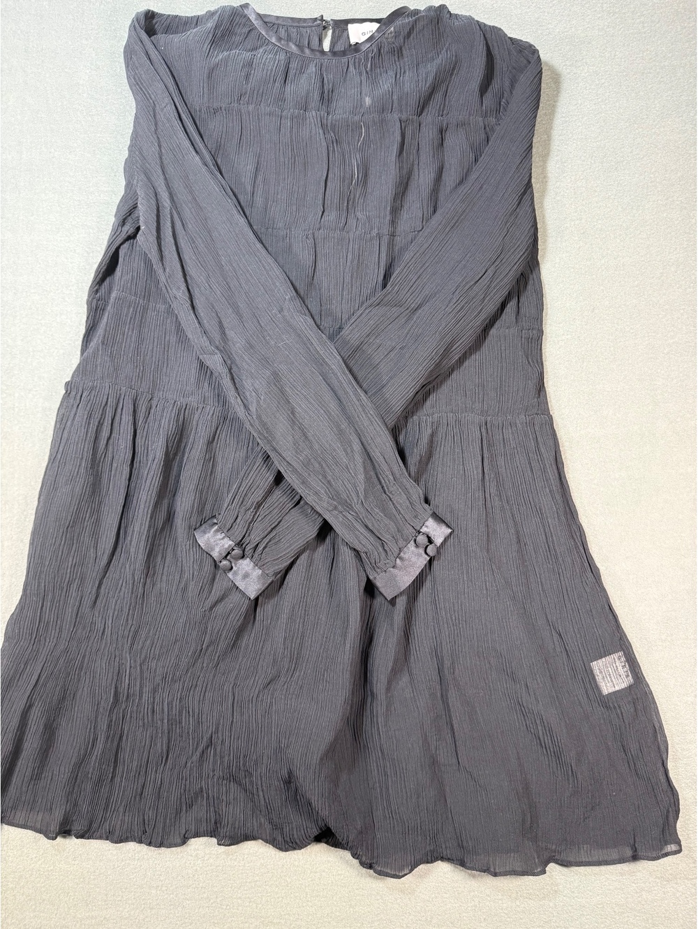GINIA Australia Silk Crinke Gauze Babydoll Tunic Dress